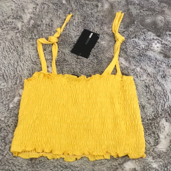 Yellow cropped tank - Picture 5 of 5